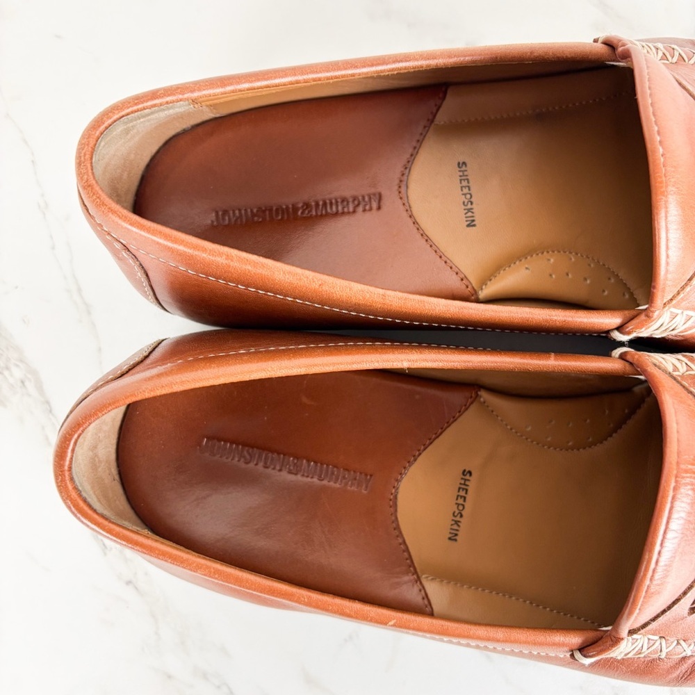 Johnston & Murphy Men's Creswell Woven Tassel Loafers Sz 10.5 - Picture 6 of 10